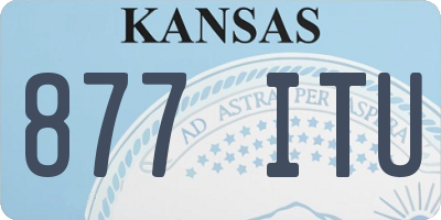KS license plate 877ITU
