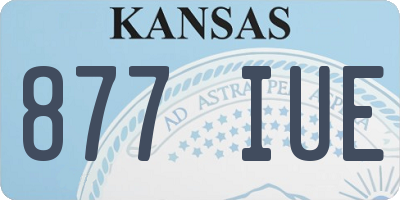 KS license plate 877IUE