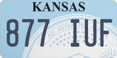 KS license plate 877IUF