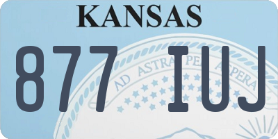 KS license plate 877IUJ