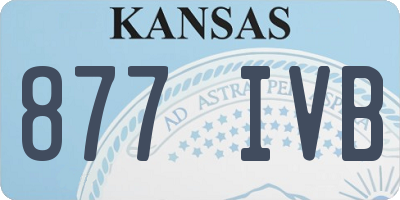 KS license plate 877IVB