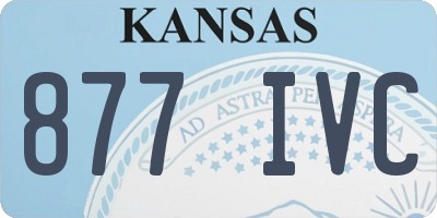 KS license plate 877IVC