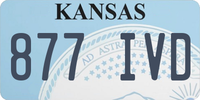 KS license plate 877IVD