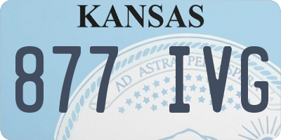 KS license plate 877IVG