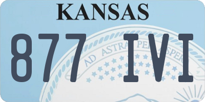 KS license plate 877IVI