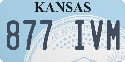 KS license plate 877IVM