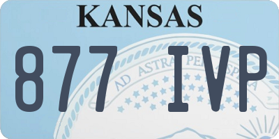 KS license plate 877IVP