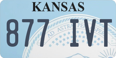 KS license plate 877IVT