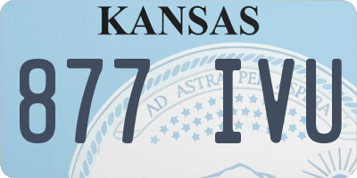 KS license plate 877IVU