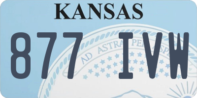 KS license plate 877IVW