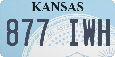 KS license plate 877IWH