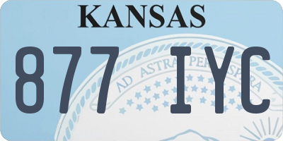 KS license plate 877IYC