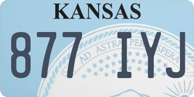 KS license plate 877IYJ