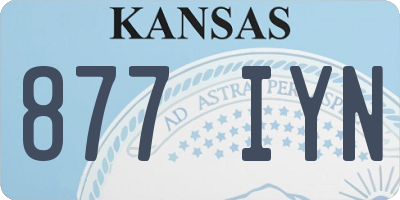 KS license plate 877IYN