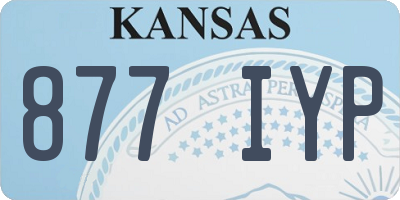 KS license plate 877IYP