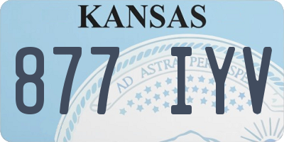 KS license plate 877IYV