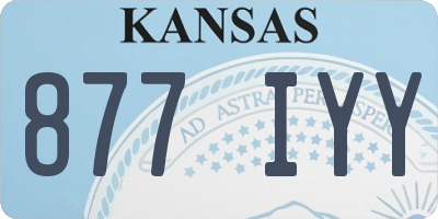 KS license plate 877IYY