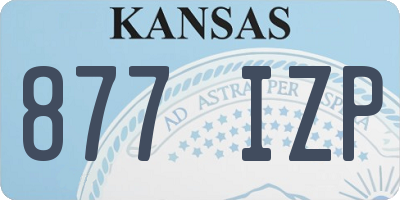 KS license plate 877IZP