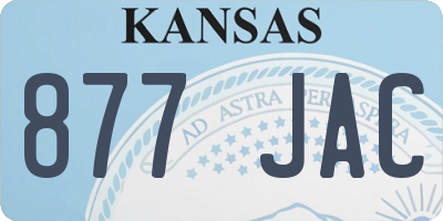 KS license plate 877JAC