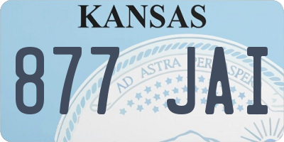 KS license plate 877JAI