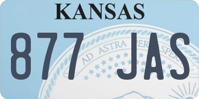 KS license plate 877JAS
