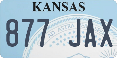 KS license plate 877JAX