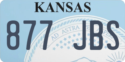 KS license plate 877JBS
