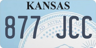 KS license plate 877JCC