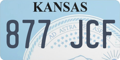 KS license plate 877JCF