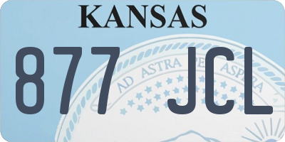 KS license plate 877JCL