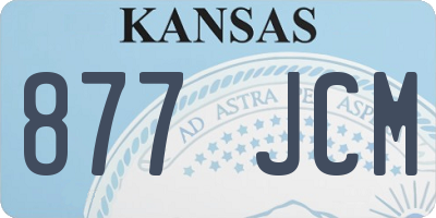 KS license plate 877JCM