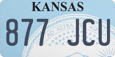 KS license plate 877JCU