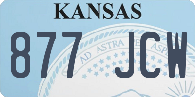 KS license plate 877JCW