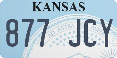 KS license plate 877JCY