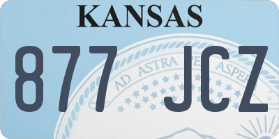 KS license plate 877JCZ