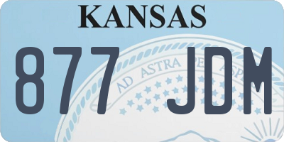 KS license plate 877JDM