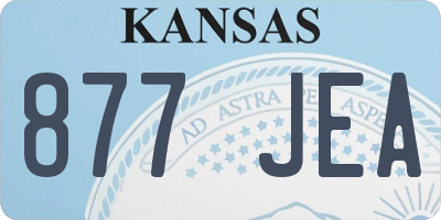KS license plate 877JEA