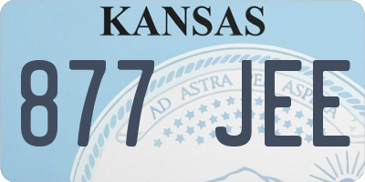 KS license plate 877JEE
