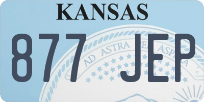 KS license plate 877JEP