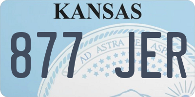 KS license plate 877JER