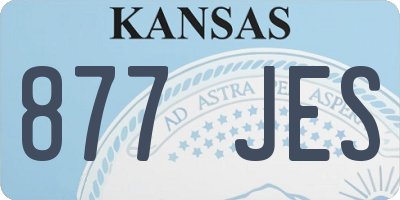 KS license plate 877JES