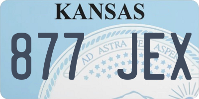 KS license plate 877JEX