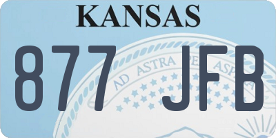 KS license plate 877JFB