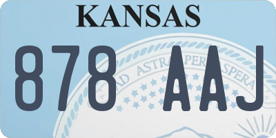 KS license plate 878AAJ