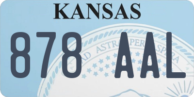 KS license plate 878AAL