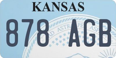 KS license plate 878AGB