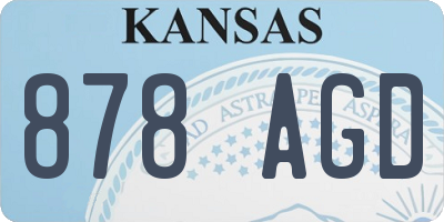 KS license plate 878AGD