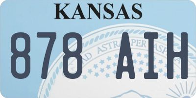 KS license plate 878AIH