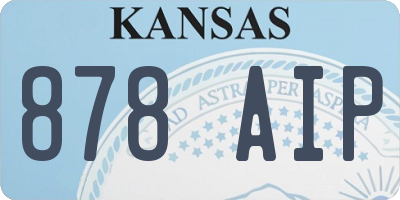 KS license plate 878AIP