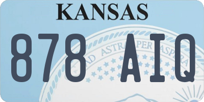 KS license plate 878AIQ